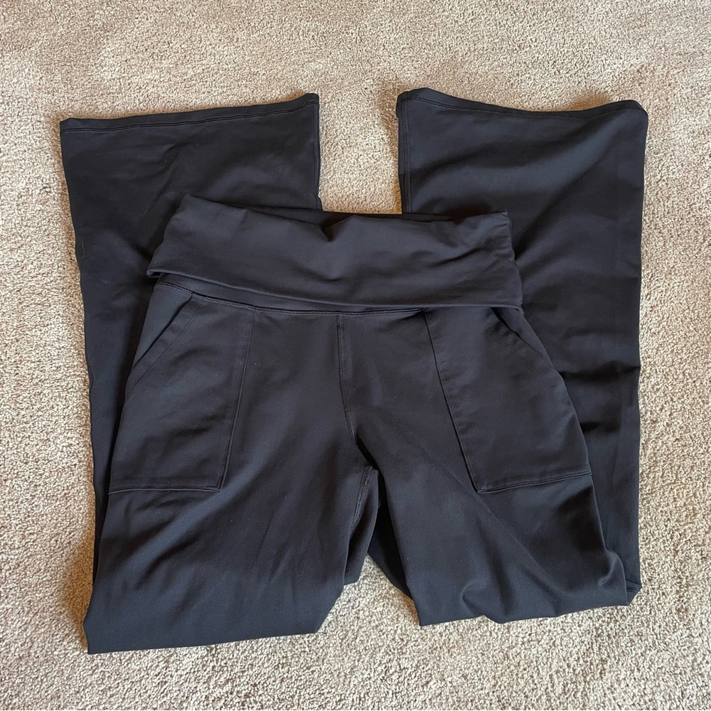 Aerie Foldover Flare Leggings Large